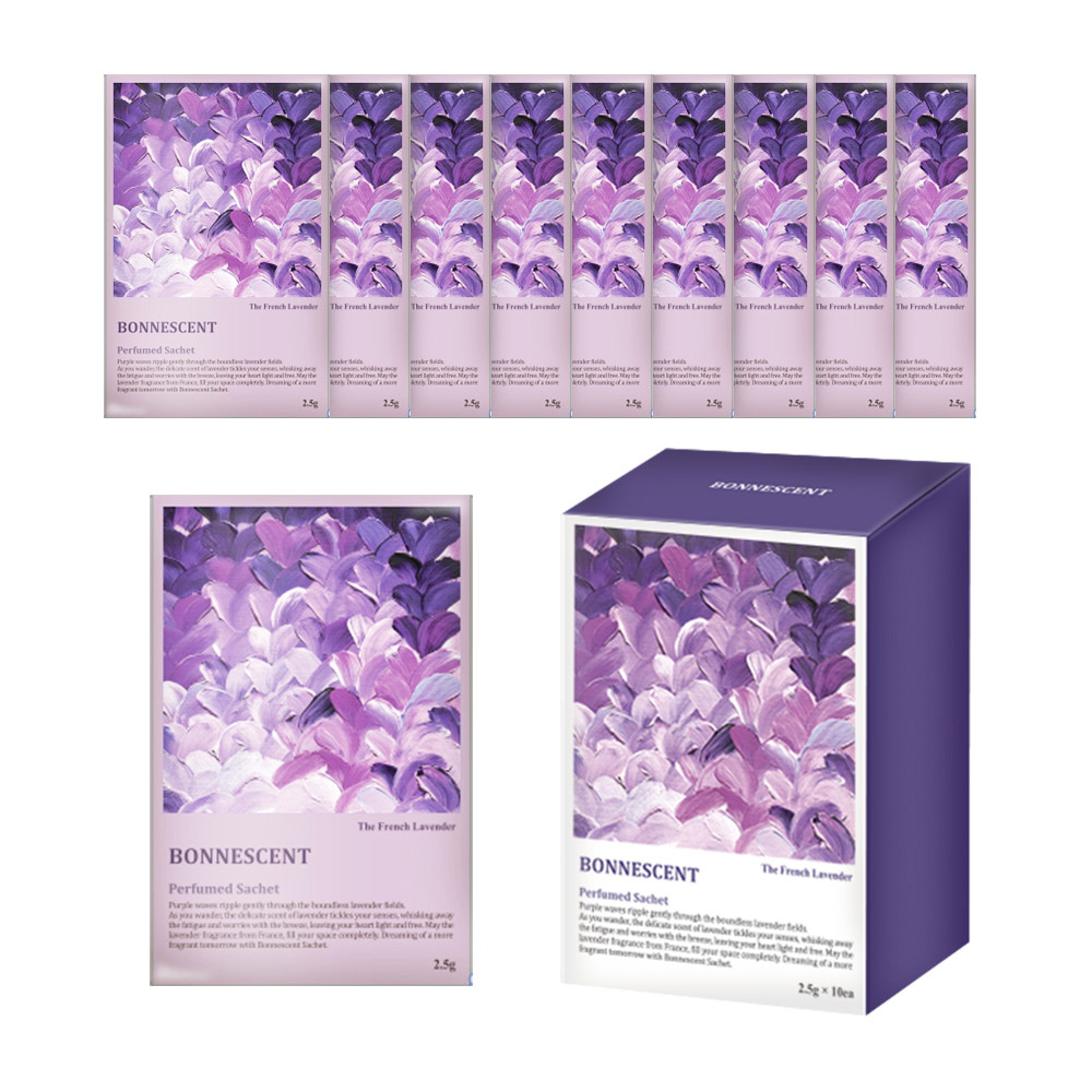 보네센트 샤쉐 방향탈취제 옷장방향제 더프렌치라벤더 2.5g x 10개(베이직타입)