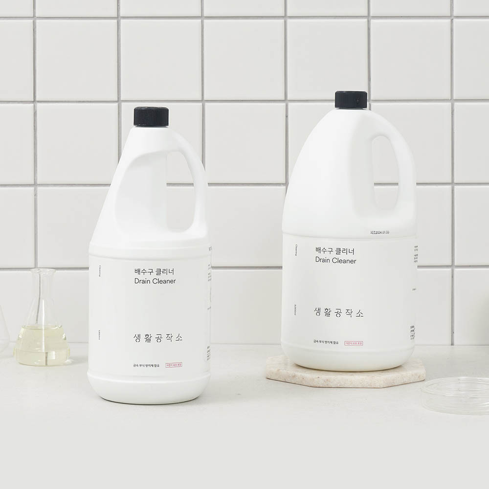 [생활공작소] 부으면 끝 대용량 배수구 클리너 1.85L X 4개