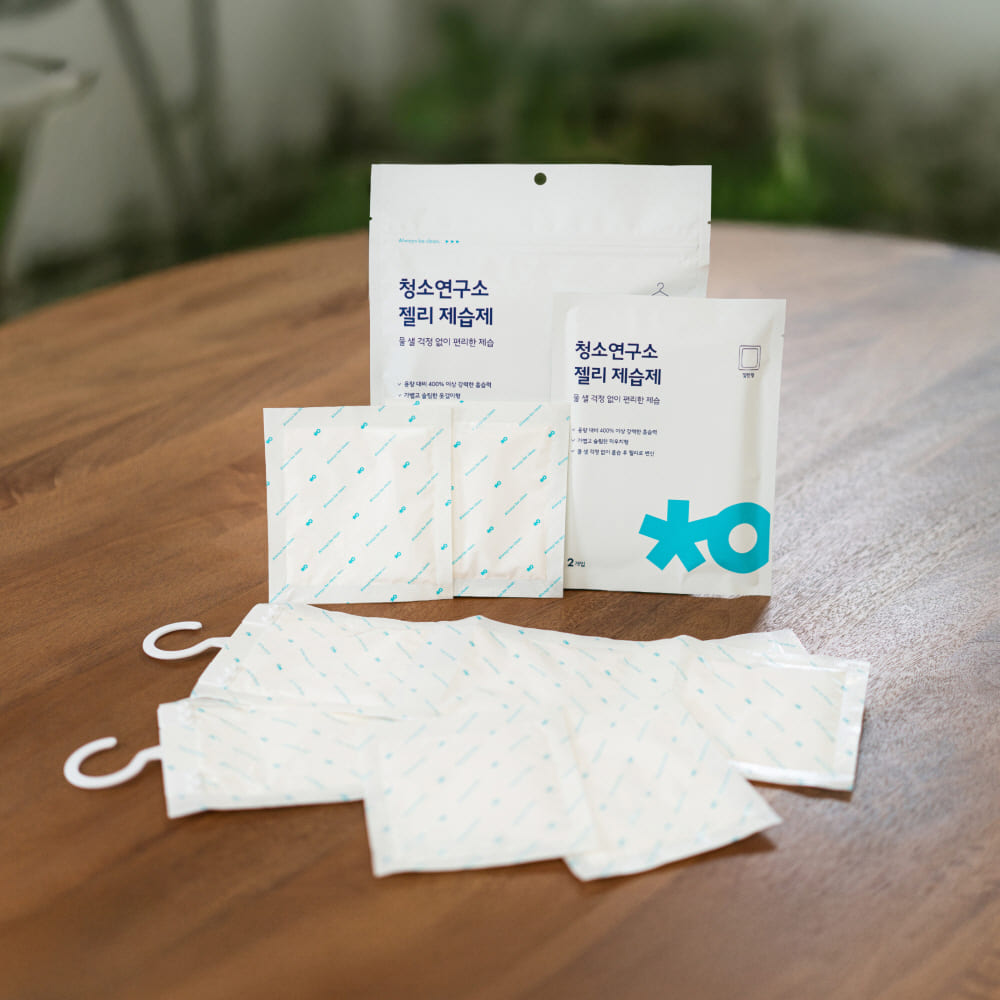 [청소연구소] 국내생산 젤리 제습제 옷걸이형 (90g*4개입)