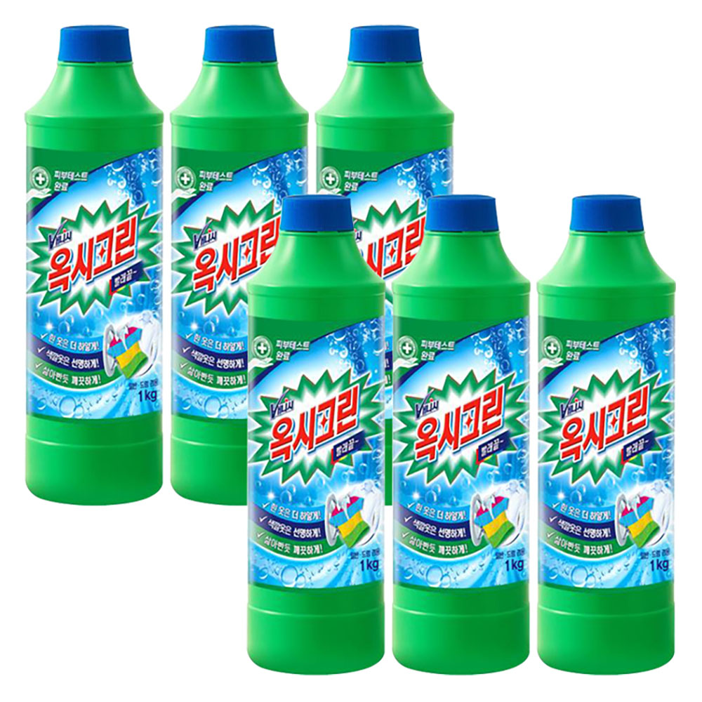 [옥시크린] 분말 표백제 용기형 1kg x 6개