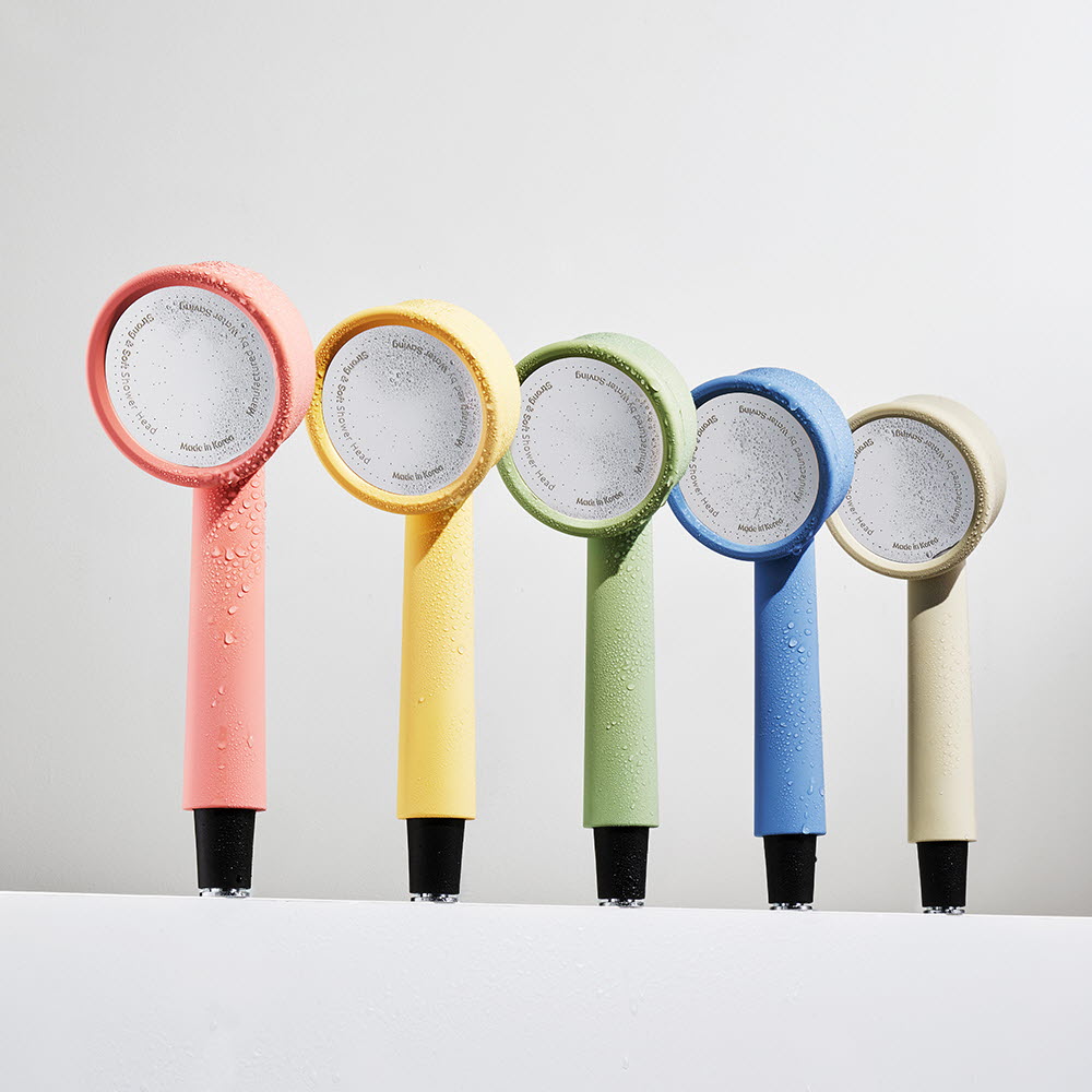 [톤앤샤워]설치가 간편한 원터치 디자인샤워헤드 세트 2M