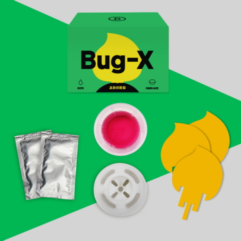 버그엑스 국산 초파리 트랩 날파리 날벌레 나방 벼룩 뿌리 파리 권연벌레 끈끈이 없애는법 퇴치법 퇴치제 제거 1개세트