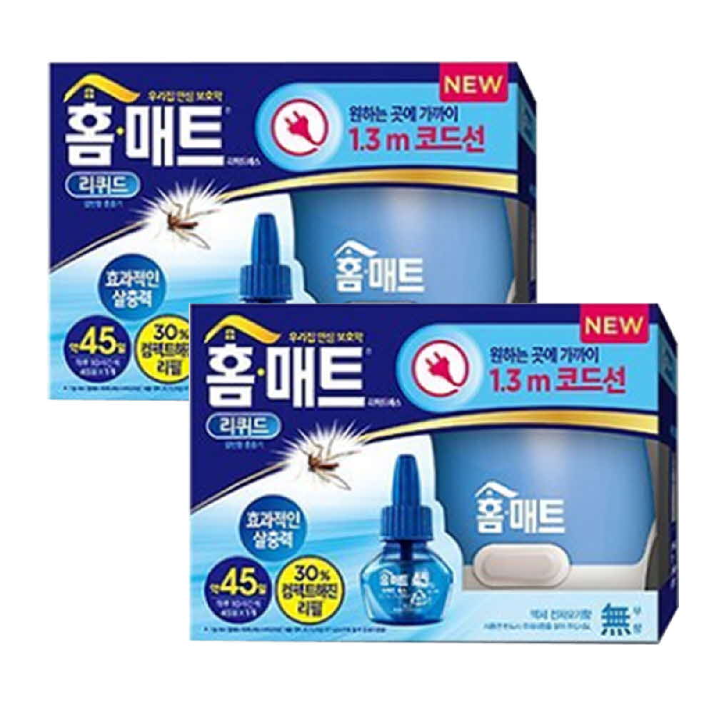 헨켈 홈키파 홈매트 리퀴드 [코드형 훈증기 + 29ml 45일] x 2개