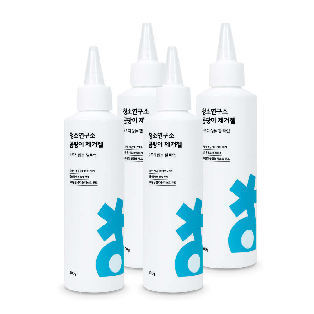 청소연구소 국내생산 곰팡이 제거젤 (200g*4개)