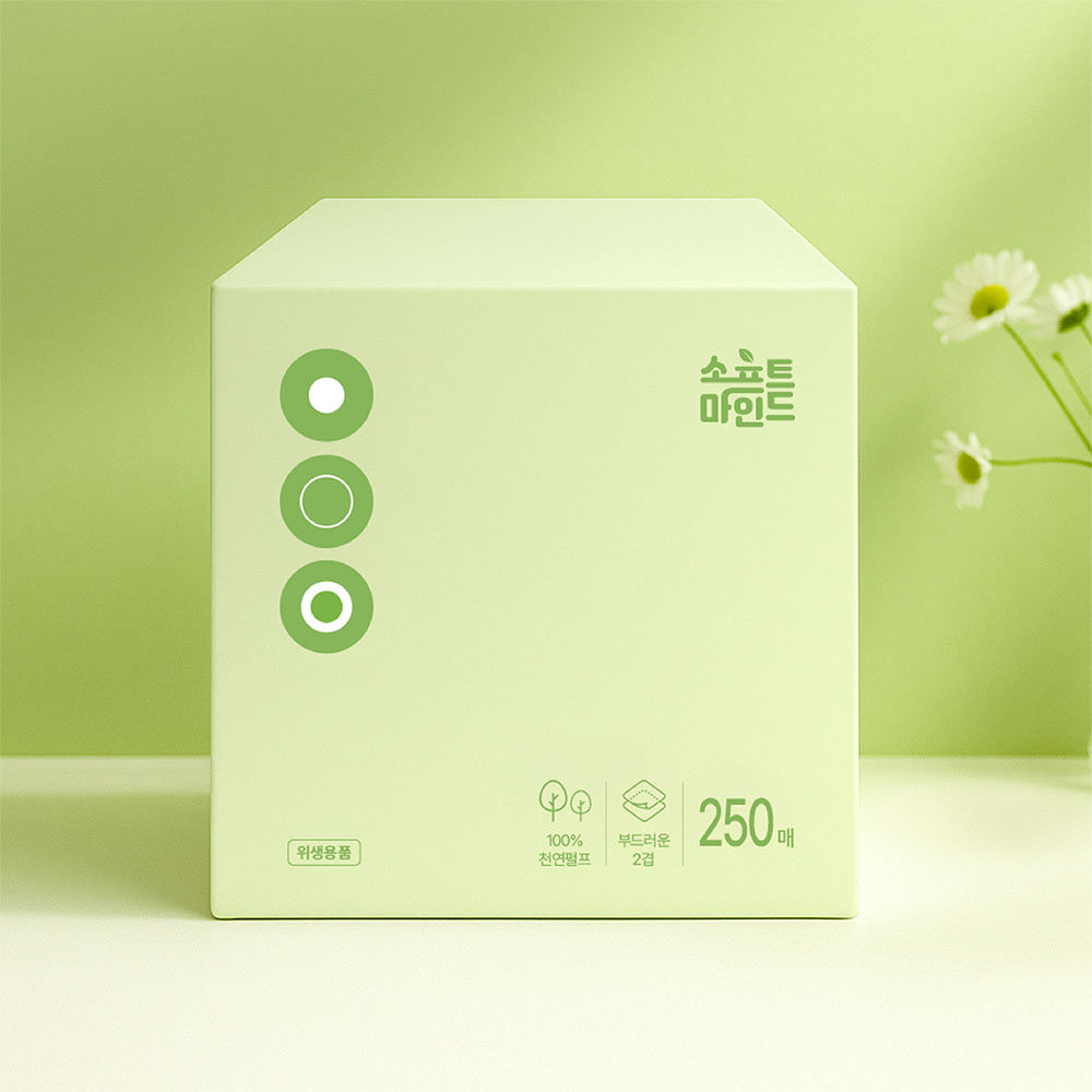 소프트마인드 소프트 미니미용티슈 2겹 250매 x 6개입 x 2세트