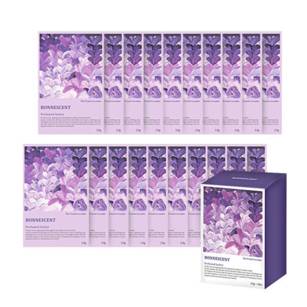 보네센트 샤쉐 방향탈취제 더프렌치라벤더 2.5g x 20개(베이직타입) +11g x 2개 증정