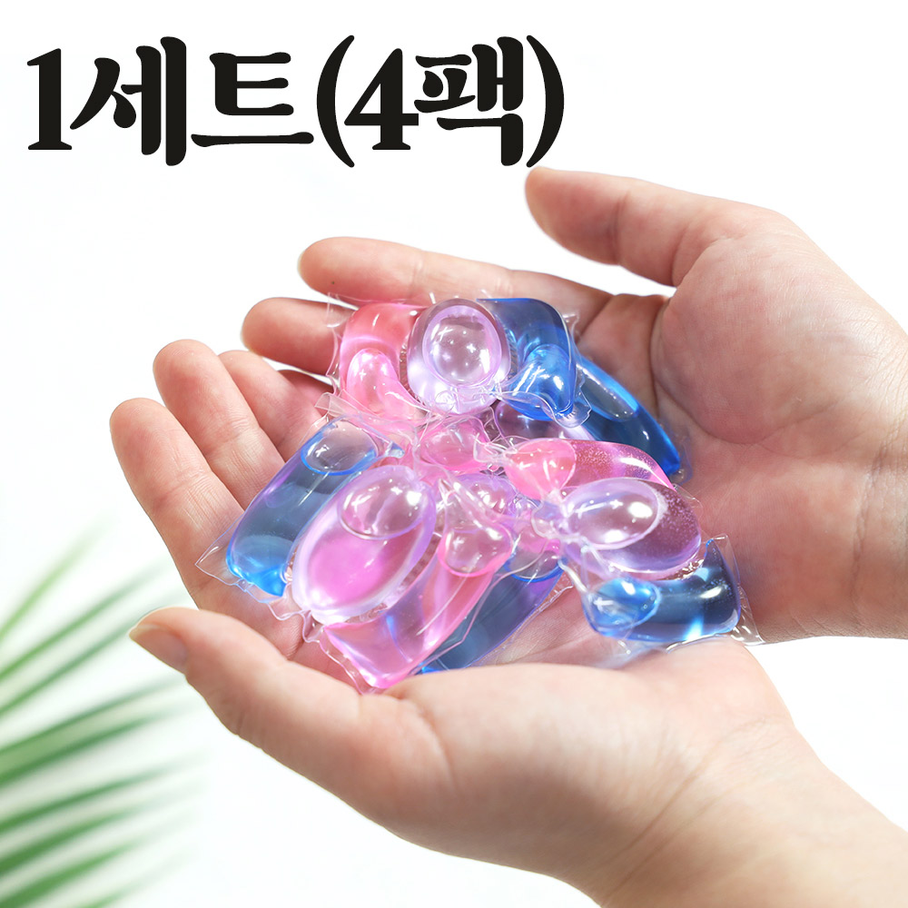 때빼고 냄새싹 세탁조 청소캡슐 1세트 4팩