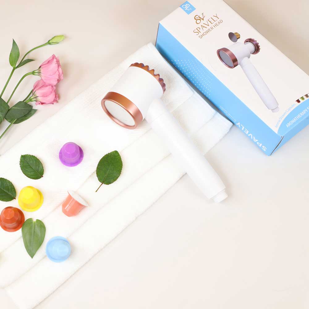 스파블리 비타민 샤워기+필터(내장)+향기5종 풀세트