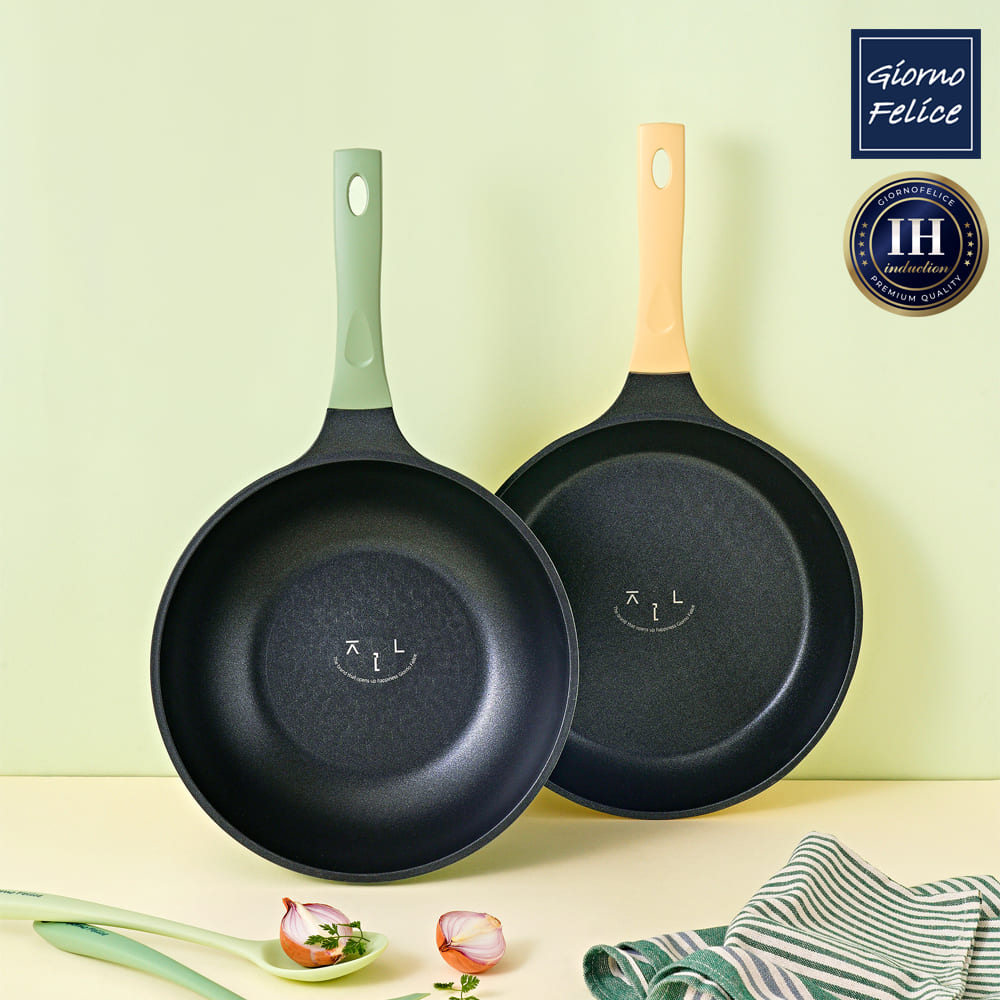 [죠르노펠리체] IH 프레쉬온 프라이팬 26cm+웍팬 26cm
