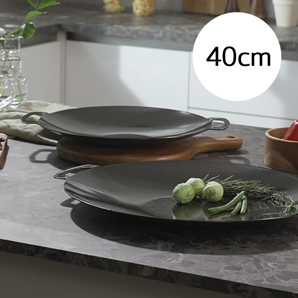 바즈캠프 IH 무쇠 그리들 40cm