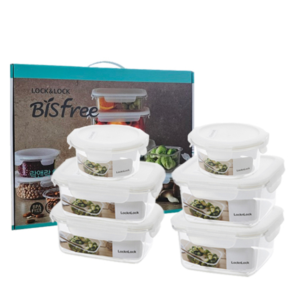 락앤락 비스프리 테이블탑 트라이탄 6종세트 380ml*2 500ml*2 원370ml*2