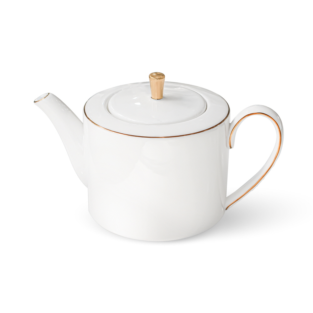 프리미엄 본차이나 티팟/주전자 티타임 (골드) 800ml