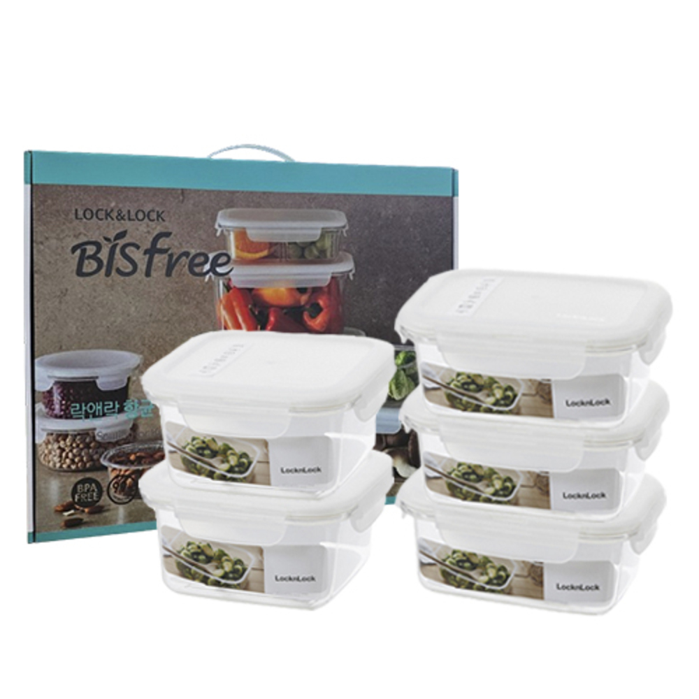 락앤락 비스프리 테이블탑 트라이탄 5종세트 380ml*3 500ml*2