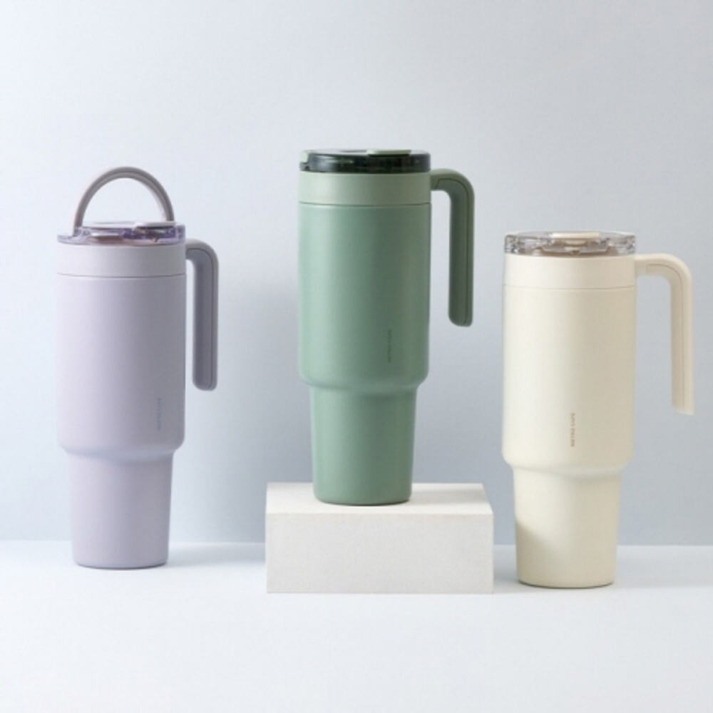 락앤락 메트로카페 듀얼핸들 세라믹 텀블러 1.2L 3컬러 택1