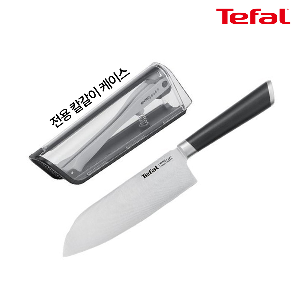[테팔] 에버샤프 칼 산도쿠 식도 16.5cm+전용 칼갈이 케이스