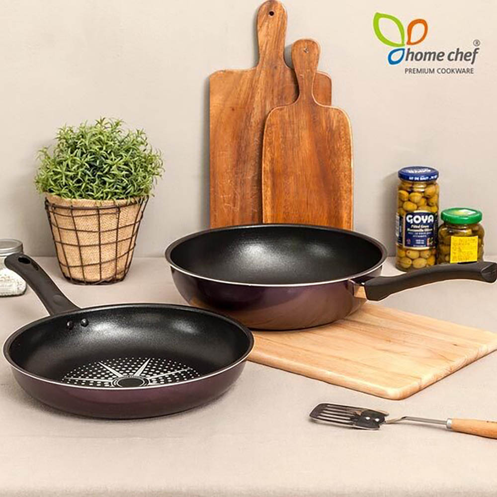 홈셰프 포가드 후라이팬2종세트(28+28웍), hc0302s-1