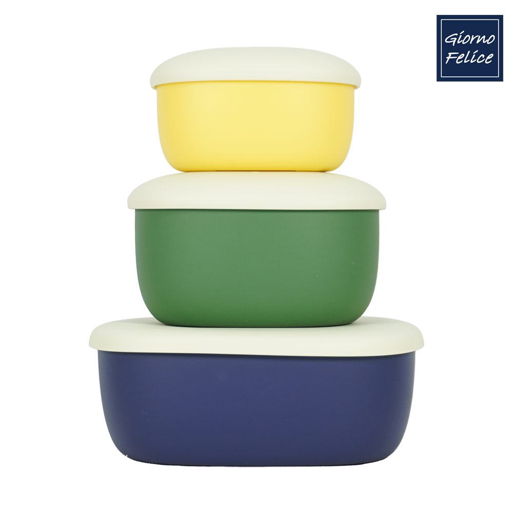 [죠르노펠리체] 더실리 실리콘 간편조리 보관용기 3종 세트