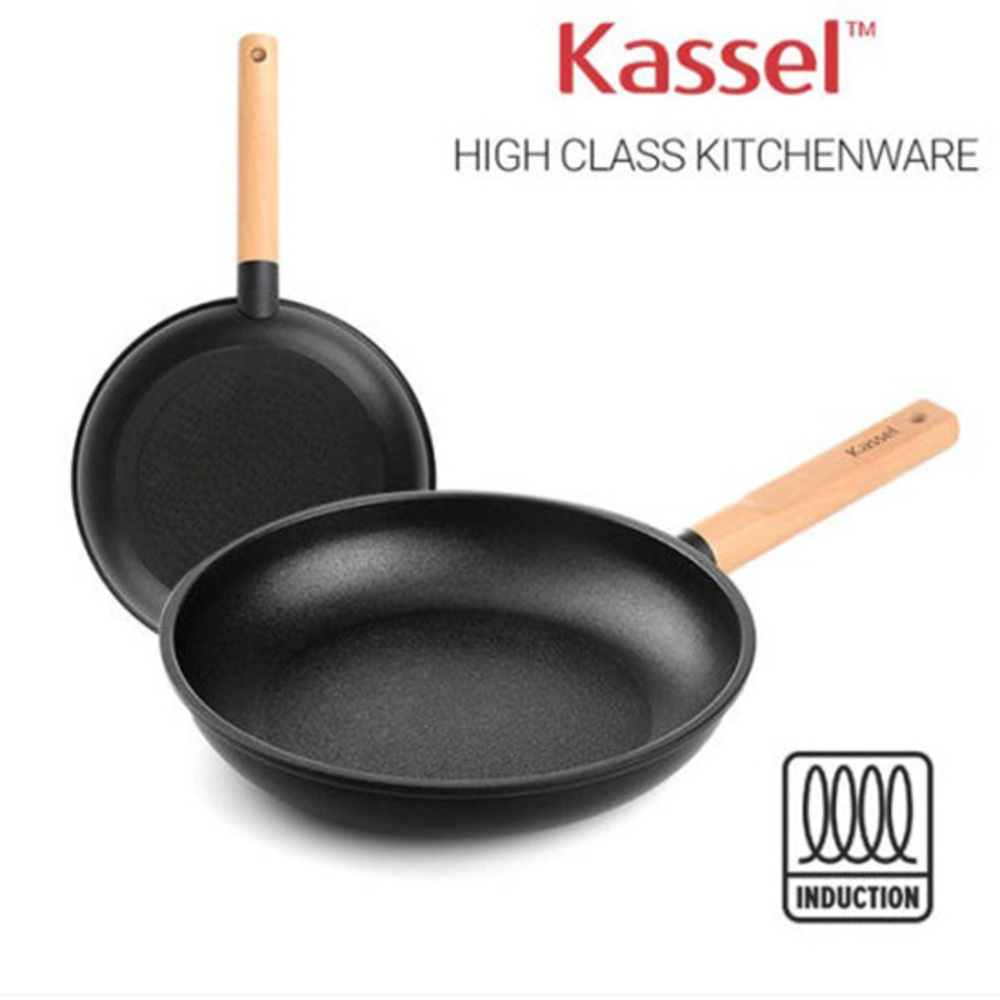 Kassel 카셀 하이브리드 인덕션 휠우드 티타늄 프라이팬24cm