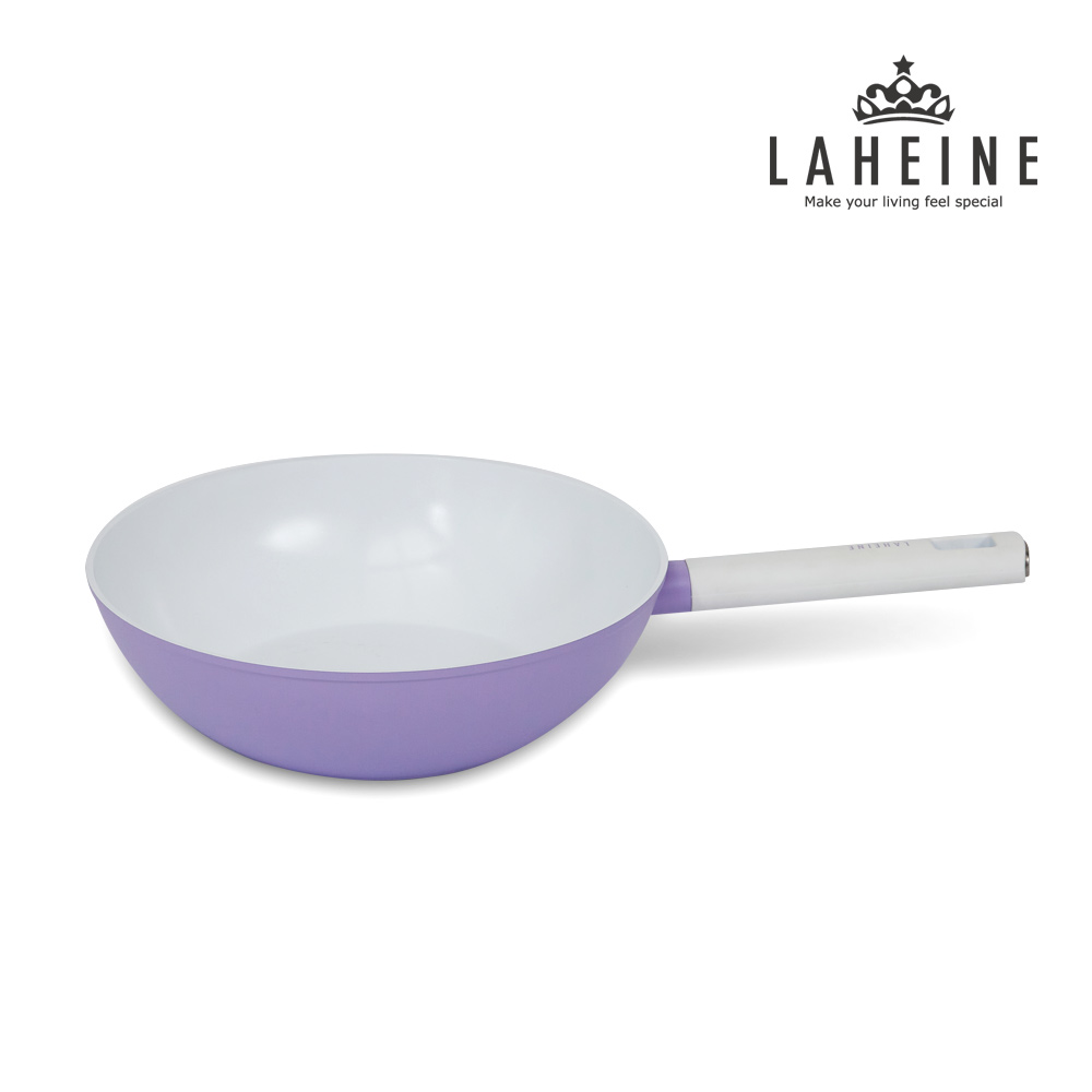 [라헨느] 더 퀸 포토프 퍼플 세라믹 IH 궁중팬 28cm