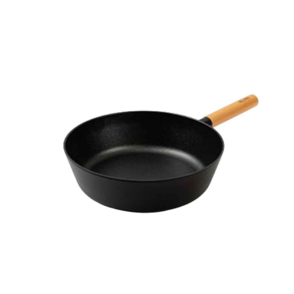 델라고 우드 궁중팬 28cm블랙