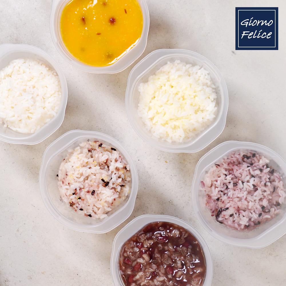 [죠르노펠리체] 이지쿡 밥보관 용기 30개 세트 (네이비,스카이블루/275ml)