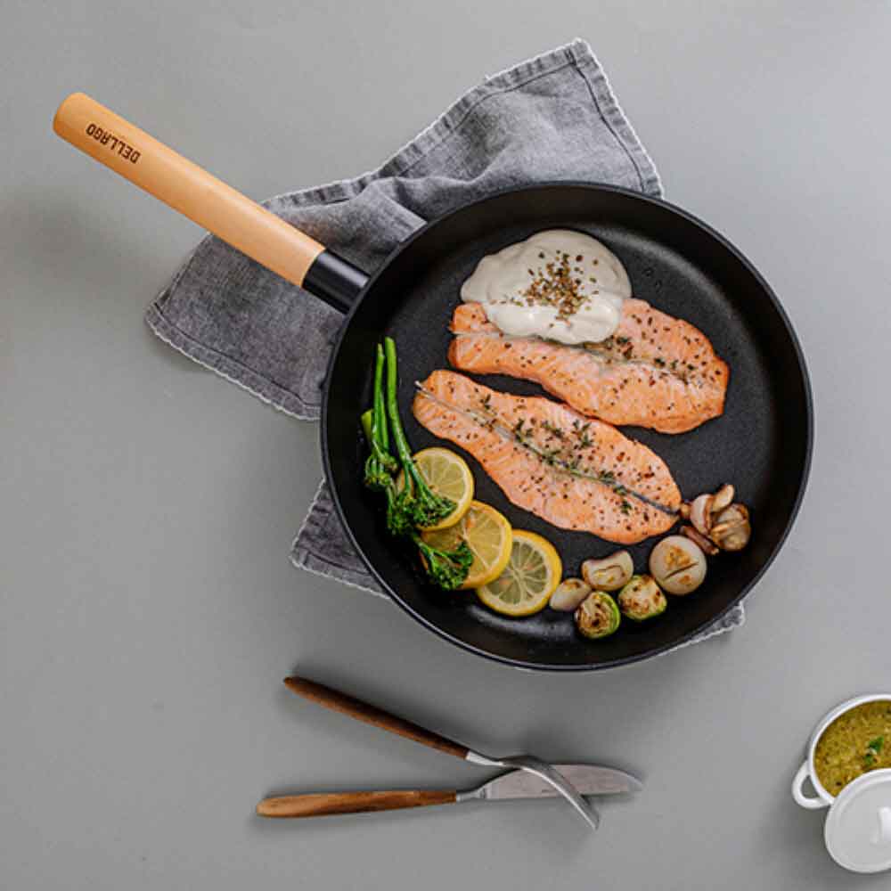 델라고 우드후라이팬 28cm블랙