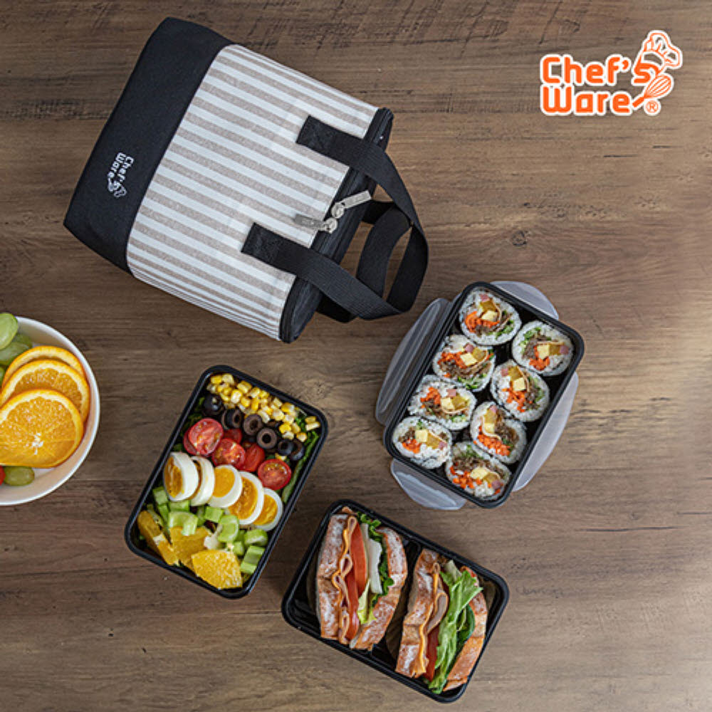 셰프웨어 얌 직사각 3단 미니런치 세트 DYC-LB-M3