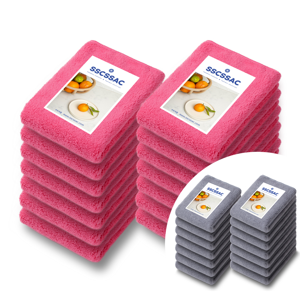 쓱싹 보들보들 극세사 양면 주방행주 30x30 7P 2세트 색상 택1