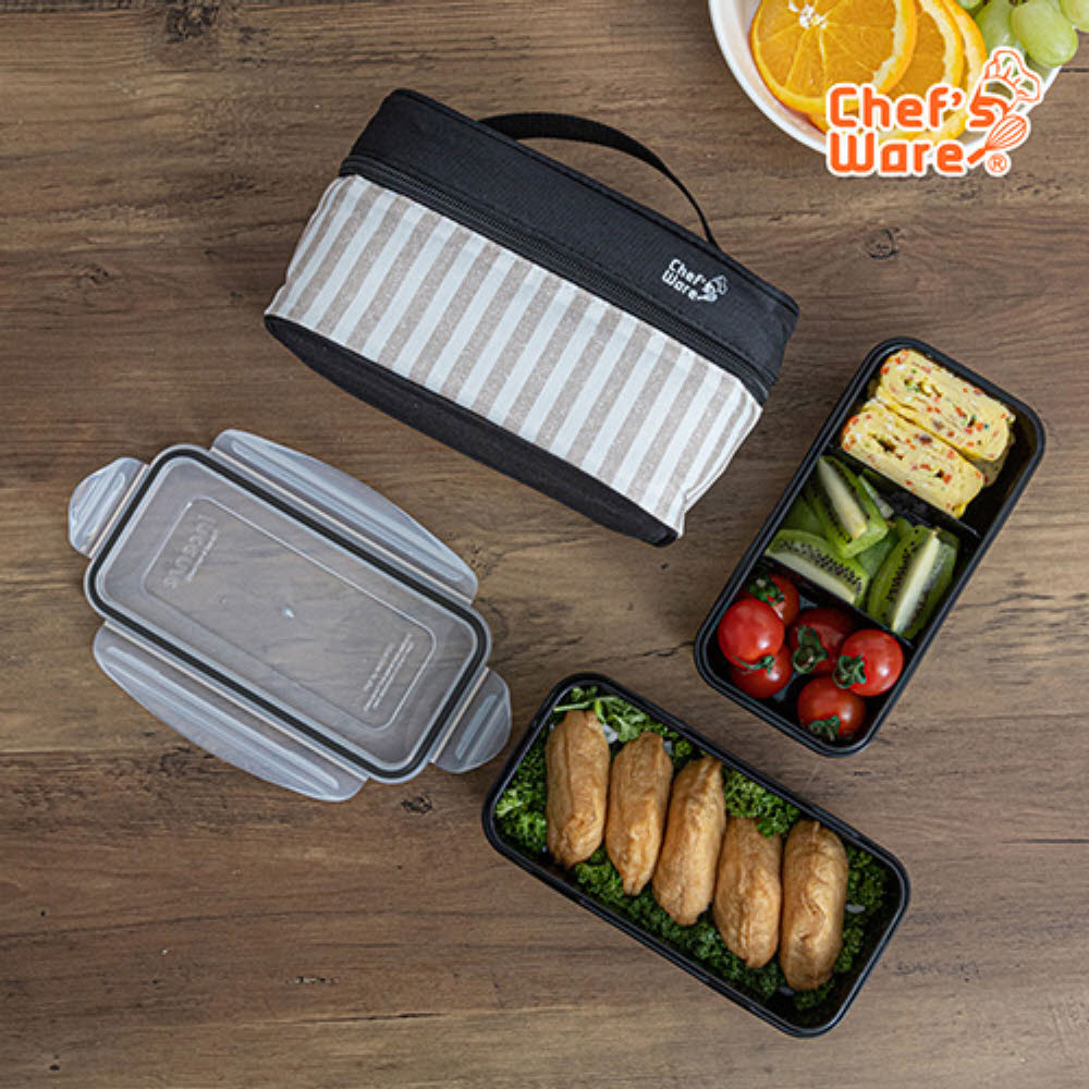 셰프웨어 얌 직사각 2단 미니런치 세트 DYC-LB-2M