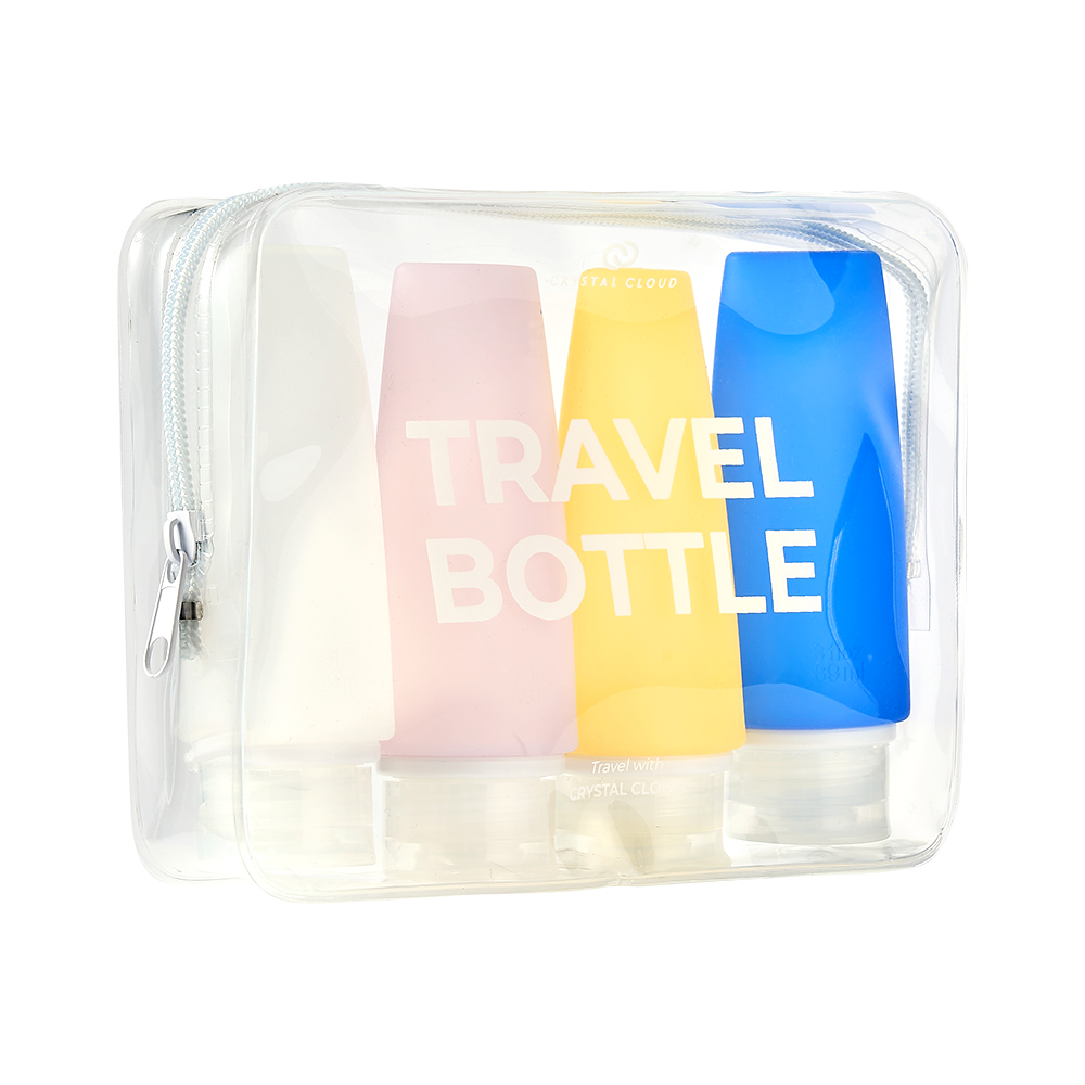 크리스탈클라우드 실리콘 여행용 공병 보틀 89ml 4개 세트