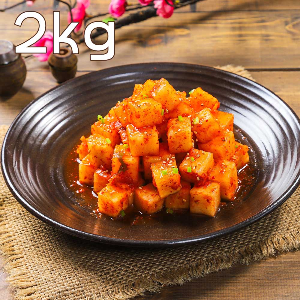 [집밥먹자] 국내산 재료로 만든 깍두기 2Kg