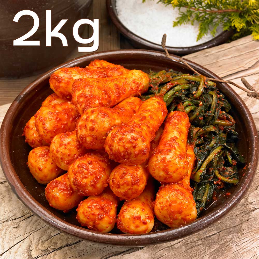 [집밥먹자] 국내산 재료로 만든 총각김치 2Kg