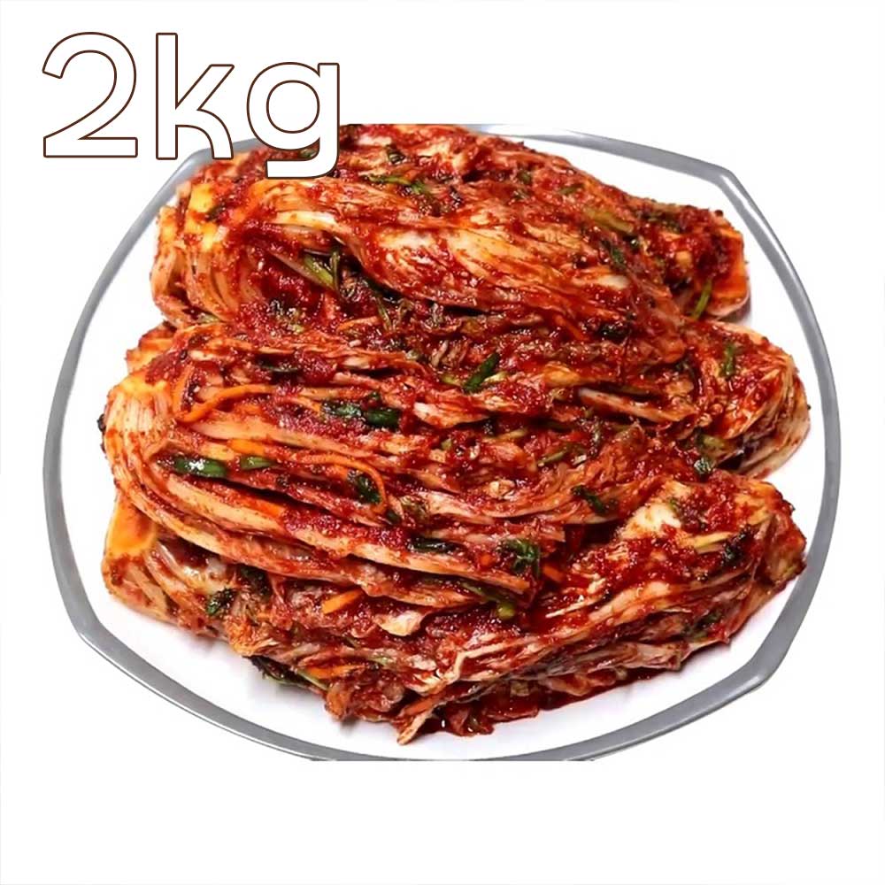 [집밥먹자] 국내산 재료로 만든 매운 배추김치 2Kg