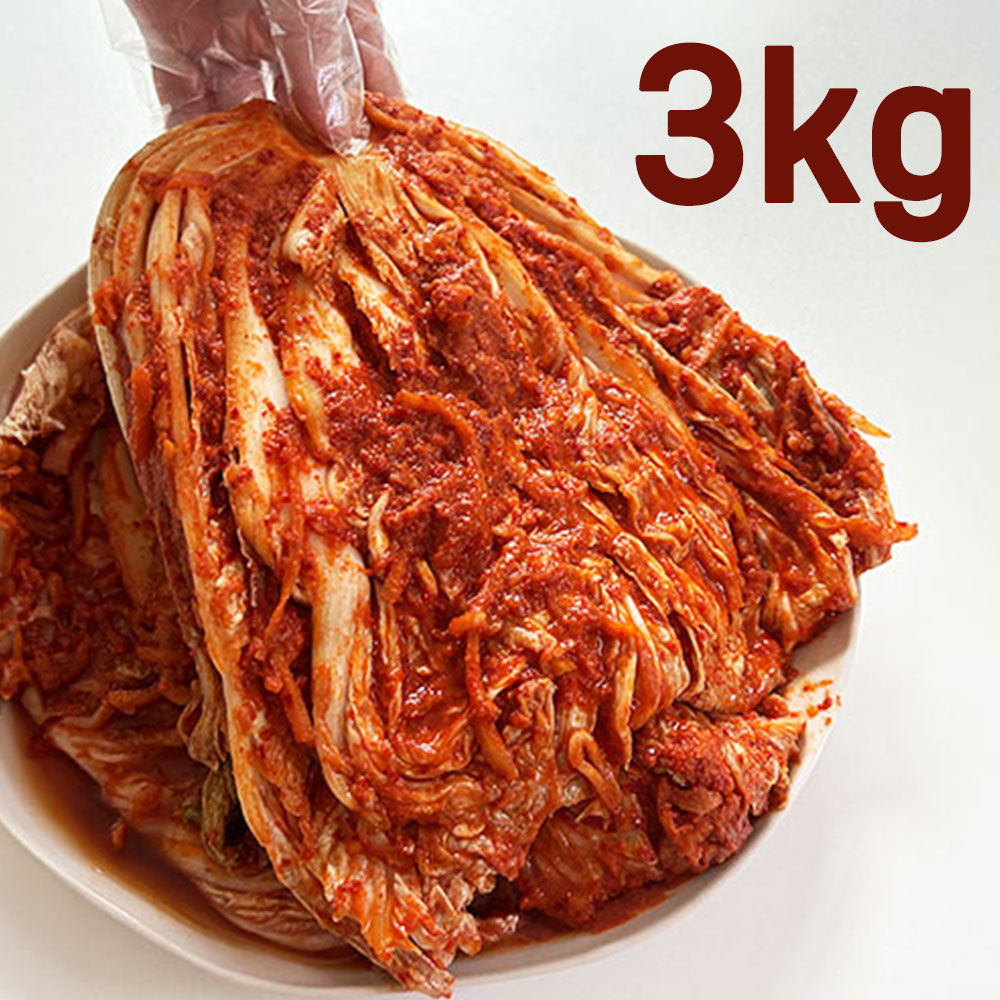 자연한입 풍미가득 맛깔난 중부식 화끈한 매운김치 3kg