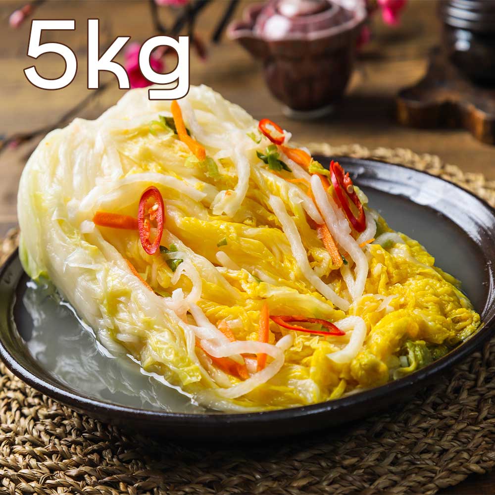[집밥먹자] 국내산 재료로 만든 백김치 5Kg
