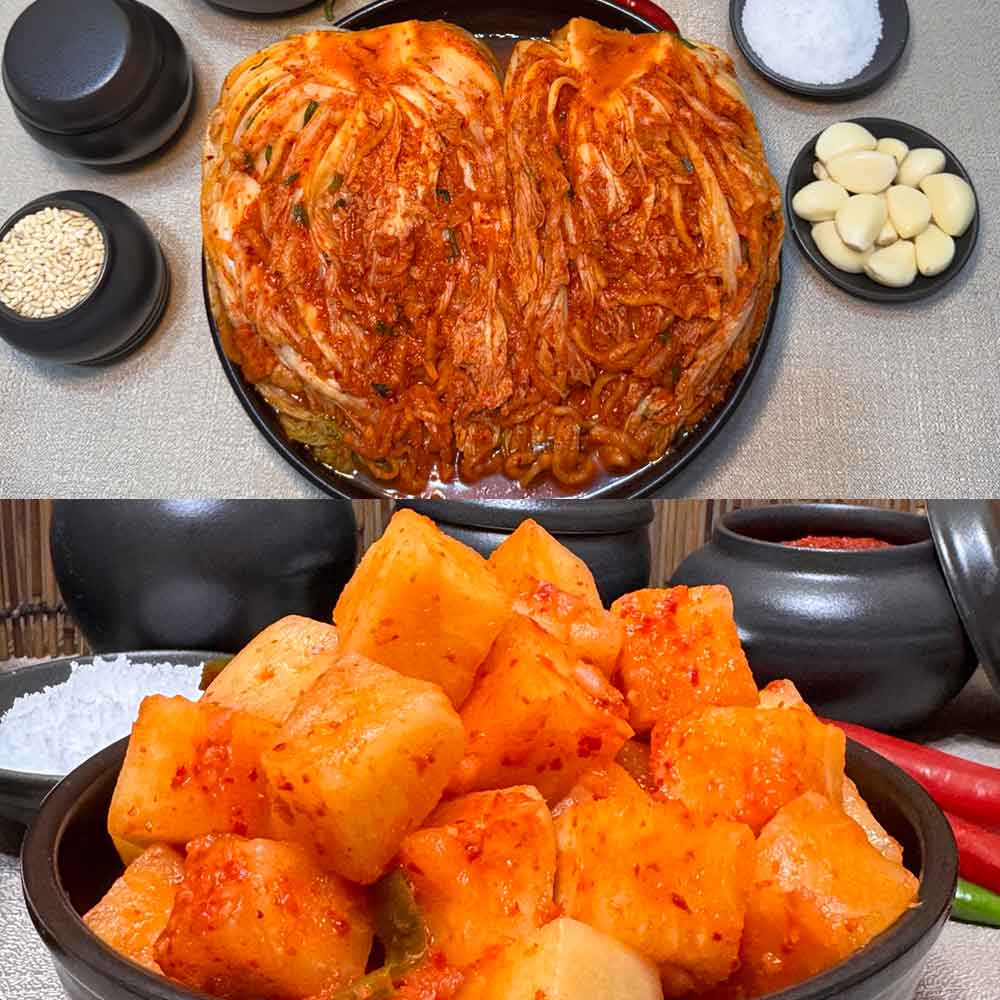 [153김치] 프리미엄 포기김치 3kg+깍두기 3kg