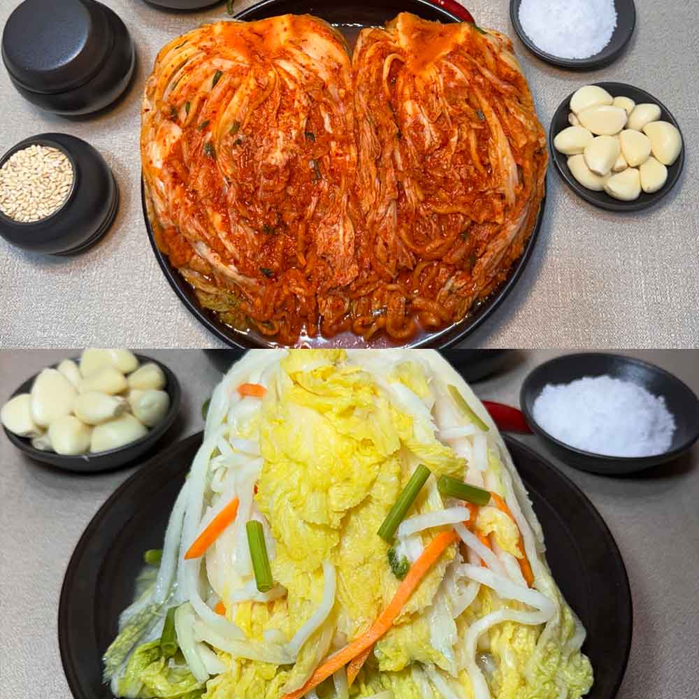 [153김치] 프리미엄 포기김치 3kg+백김치 3kg