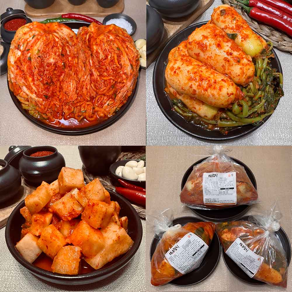 [153김치] 프리미엄 포기김치 3kg+총각2kg+깍두기2kg