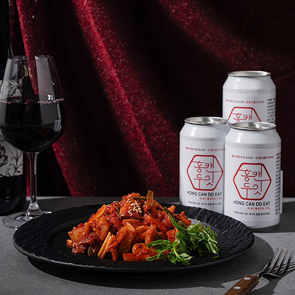 [집밥먹자] 국내산 홍어 무침 홍캔두잇 320g x 3개 1set