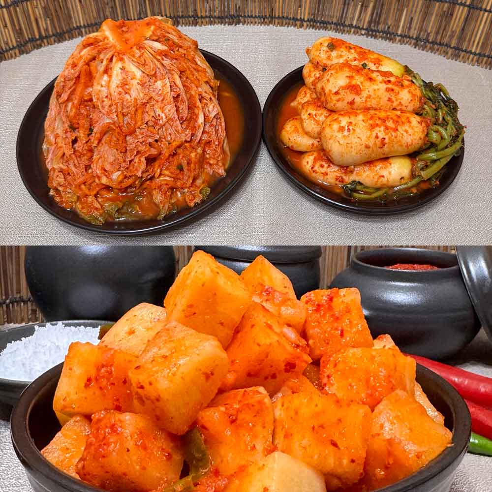 [153김치] 프리미엄 포기김치 3kg+총각3kg+깍두기3kg