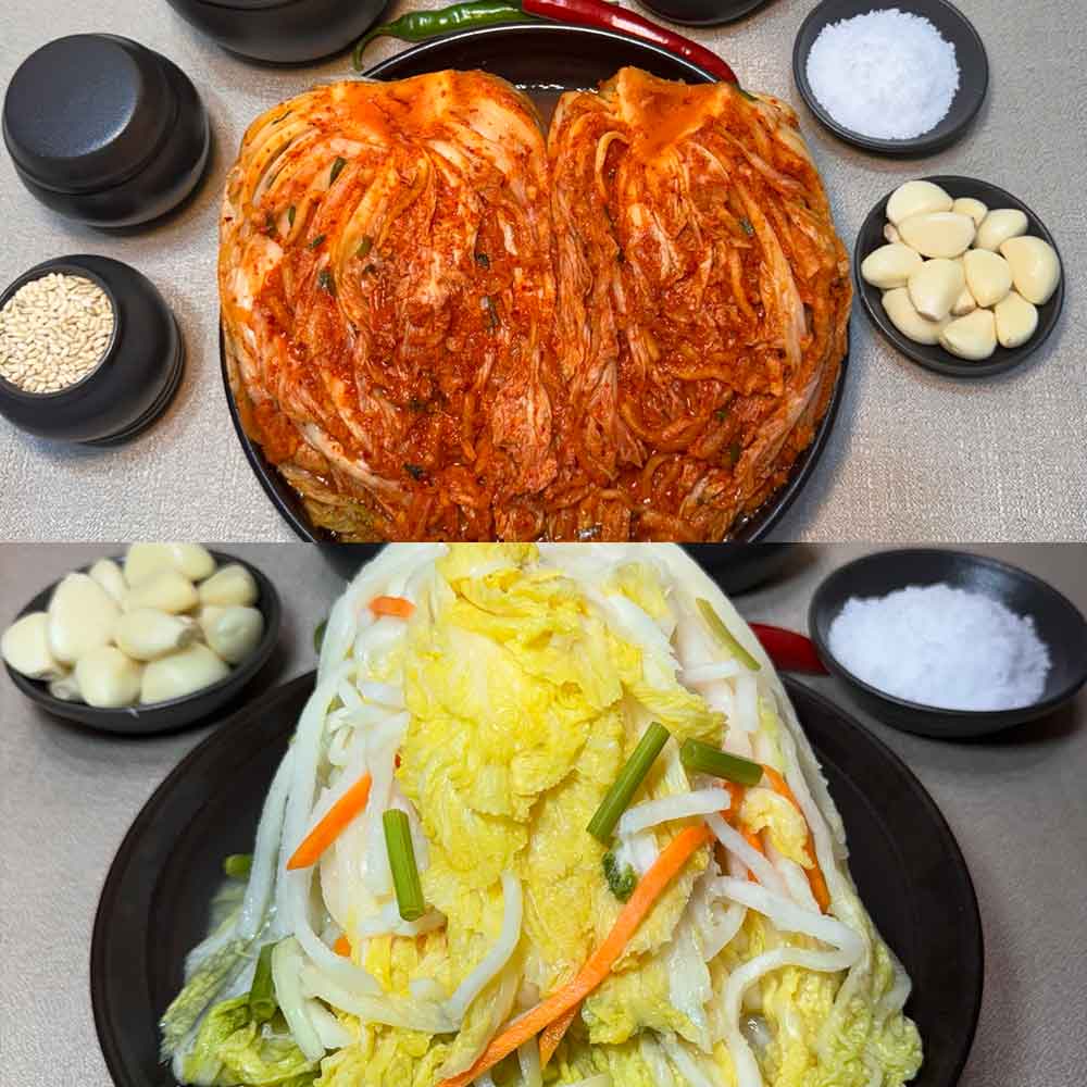 [153김치] 프리미엄 포기김치 5kg+백김치 5kg