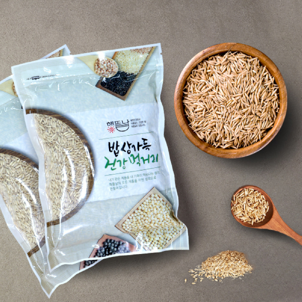 [해뜰날] 1+1 슈퍼푸드 귀리/600g+600g