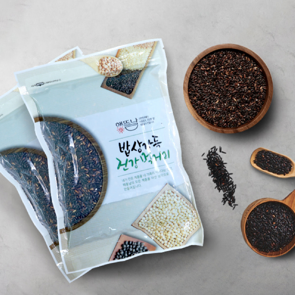 [해뜰날] 1+1 국내산 찰흑미/500g+500g