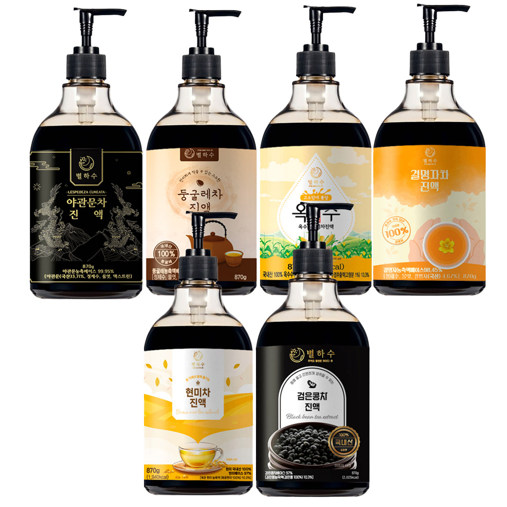 [SET_3] 별하수 현미차, 검은콩차, 야관문차, 둥굴레차, 옥수수수염차, 결명자차 진액 중 택2