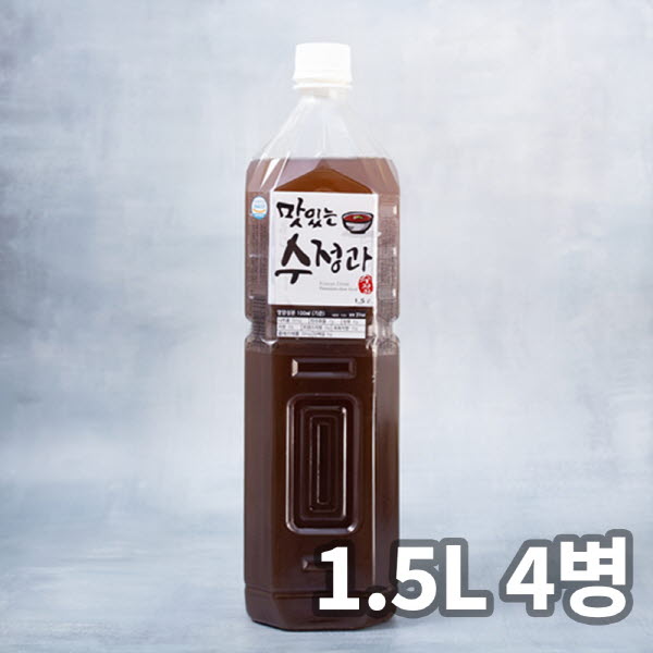 장수식혜 맛있는 수정과 1.5L 4병