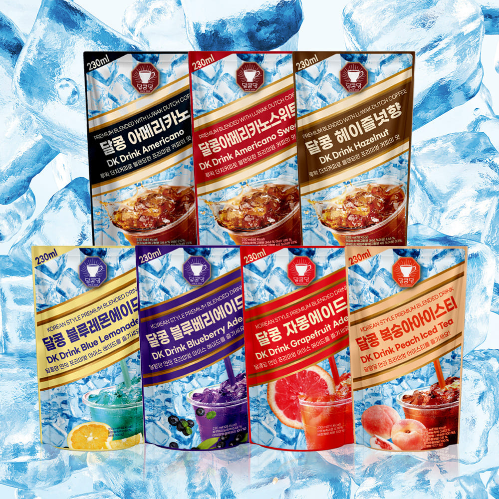 달콩당 달콩 시원한 프리미엄 여름 에이드 커피 230ml x10팩 7종택일