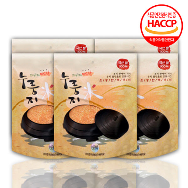 바이오누룽지 전통 놋쇠판에 구운 오래구워구수한누룽지 150g*5