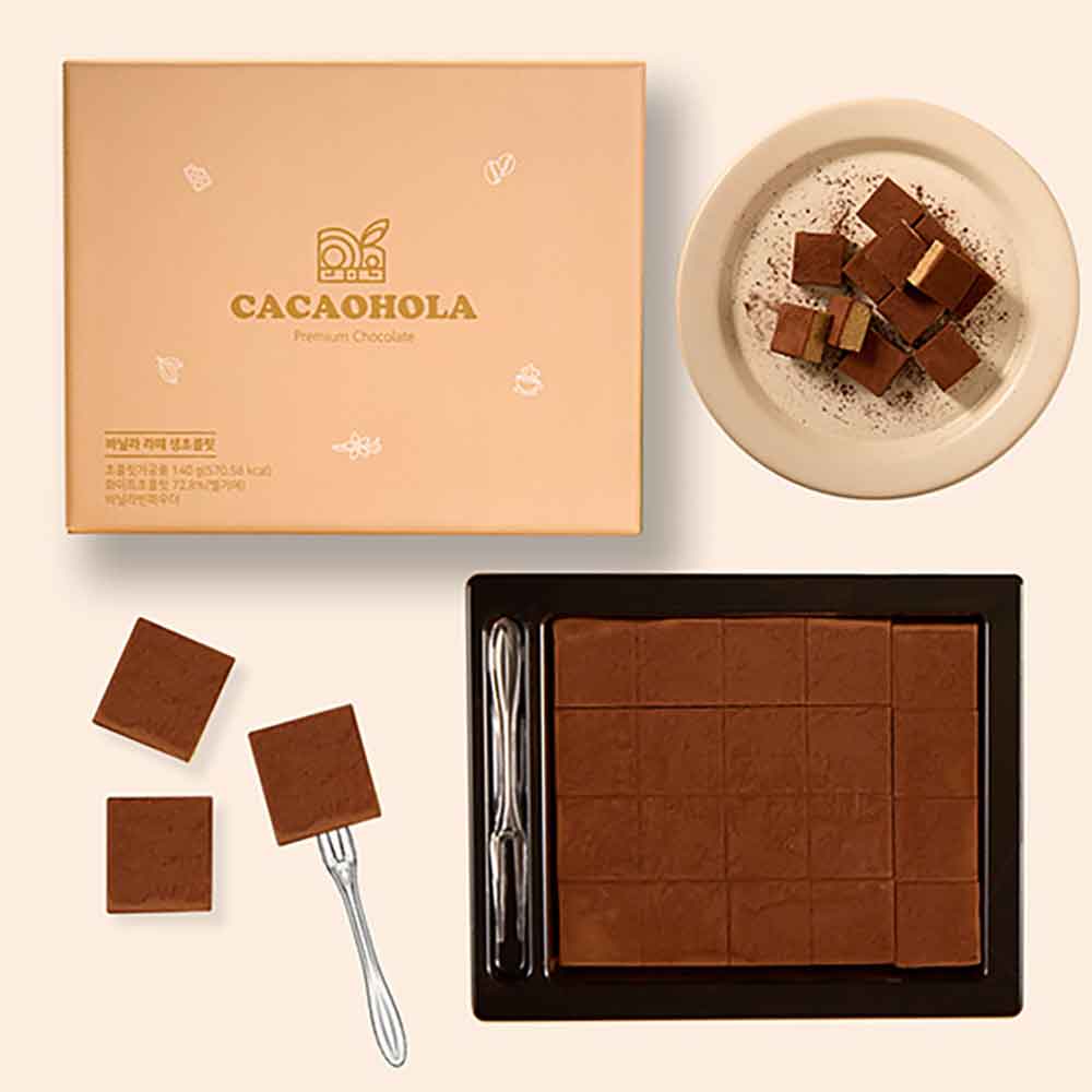 [카카올라] 바닐라라떼 생초콜릿 수제 파베 초콜릿