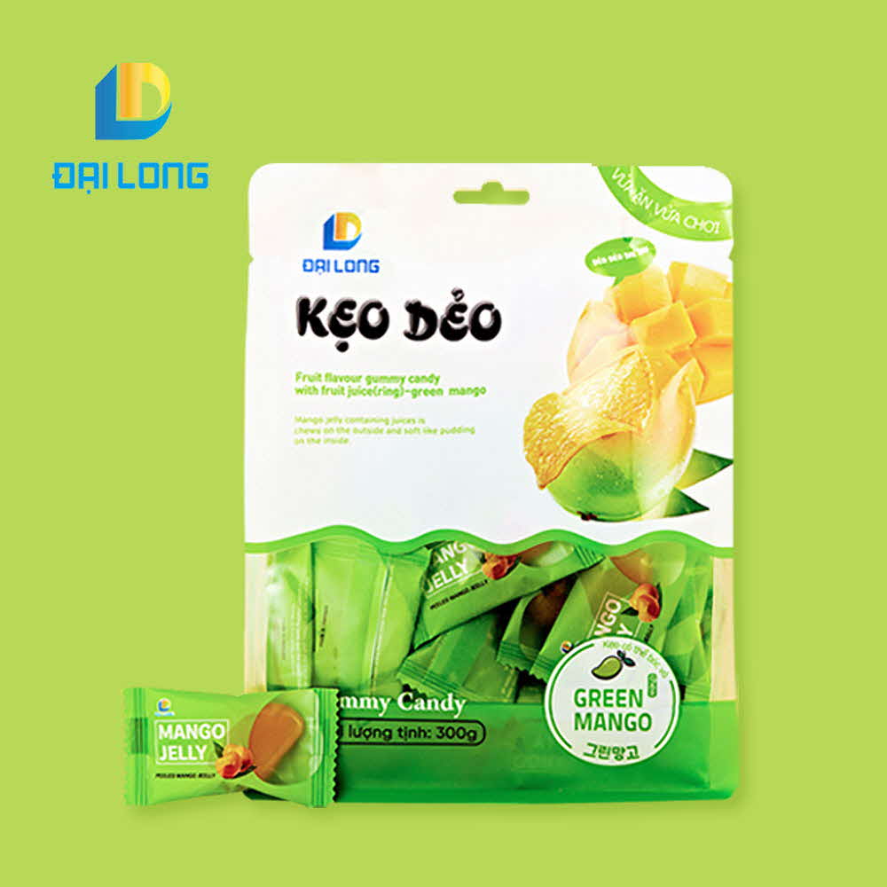 베트남 수입 다이롱 케오데오 그린 망고 젤리 300g*3개(총 900g)