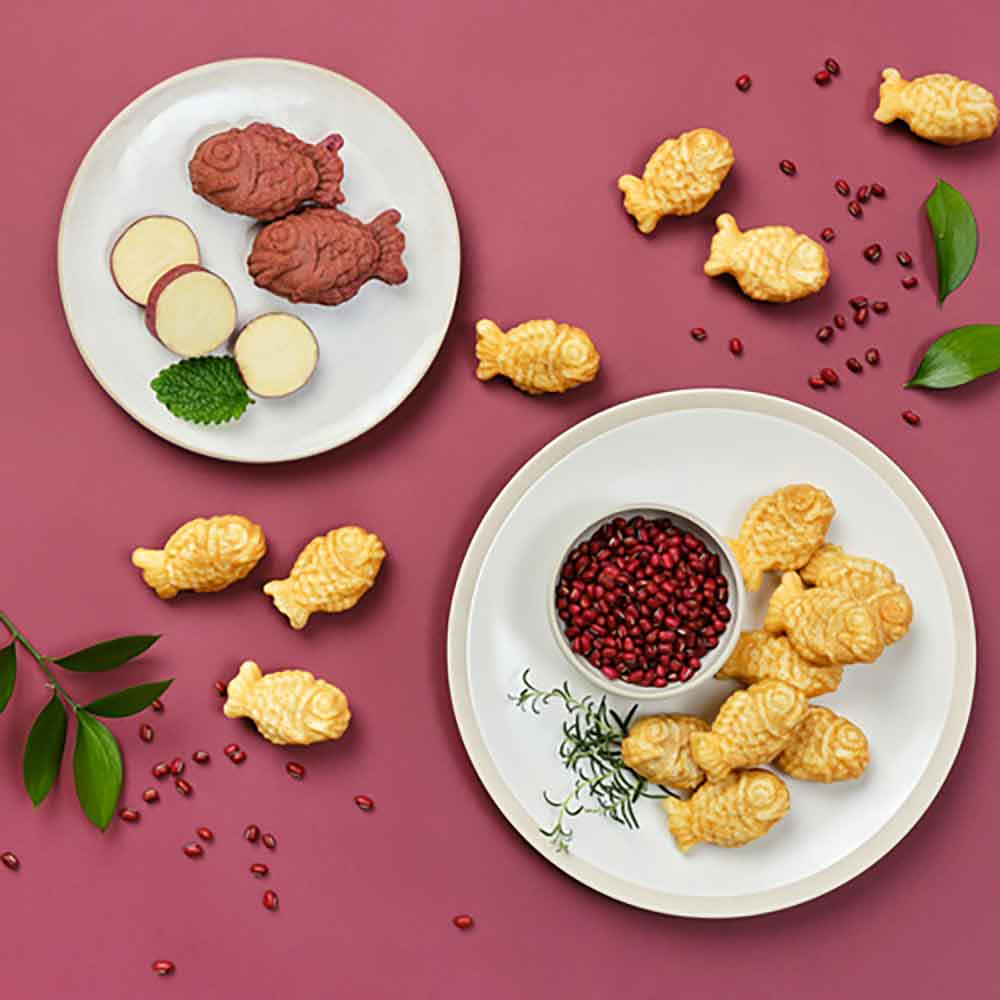 하우스원푸드 미니 팥붕어빵500g+고구마붕어빵500g